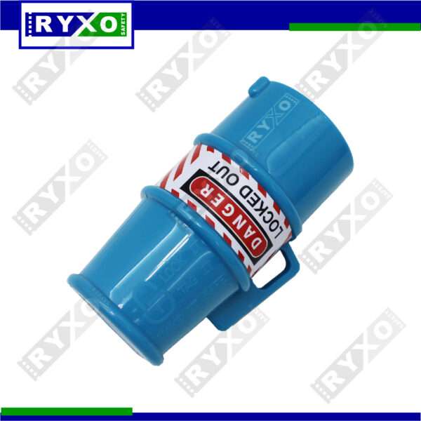 INDUSTRIAL WATERPROOF PLUG LOCKOUT-BLUE SUPPLIER IN ABUDHABI-UAE BY RYXO SAFETY