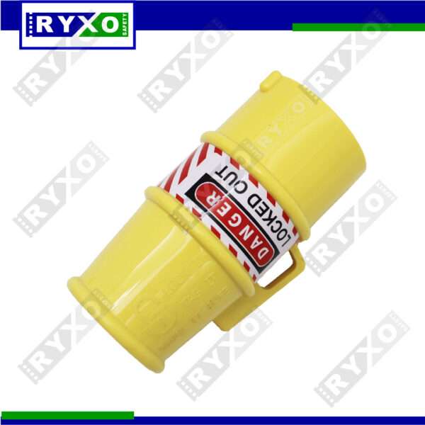 INDUSTRIAL WATERPROOF PLUG LOCKOUT-YELLOW SUPPLIER IN ABUDHABI-UAE BY RYXO SAFETY