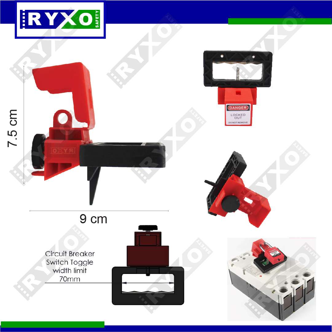 CLAMP-ON BREAKER LOCKOUT 70MM SUPPLIER IN ABUDHABI-UAE ,RYXO SAFETY #14874