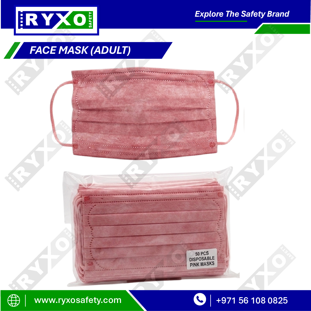 Disposable 3 Layer Face Mask RY-11998 RYXO Safety Abu Dhabi UAE