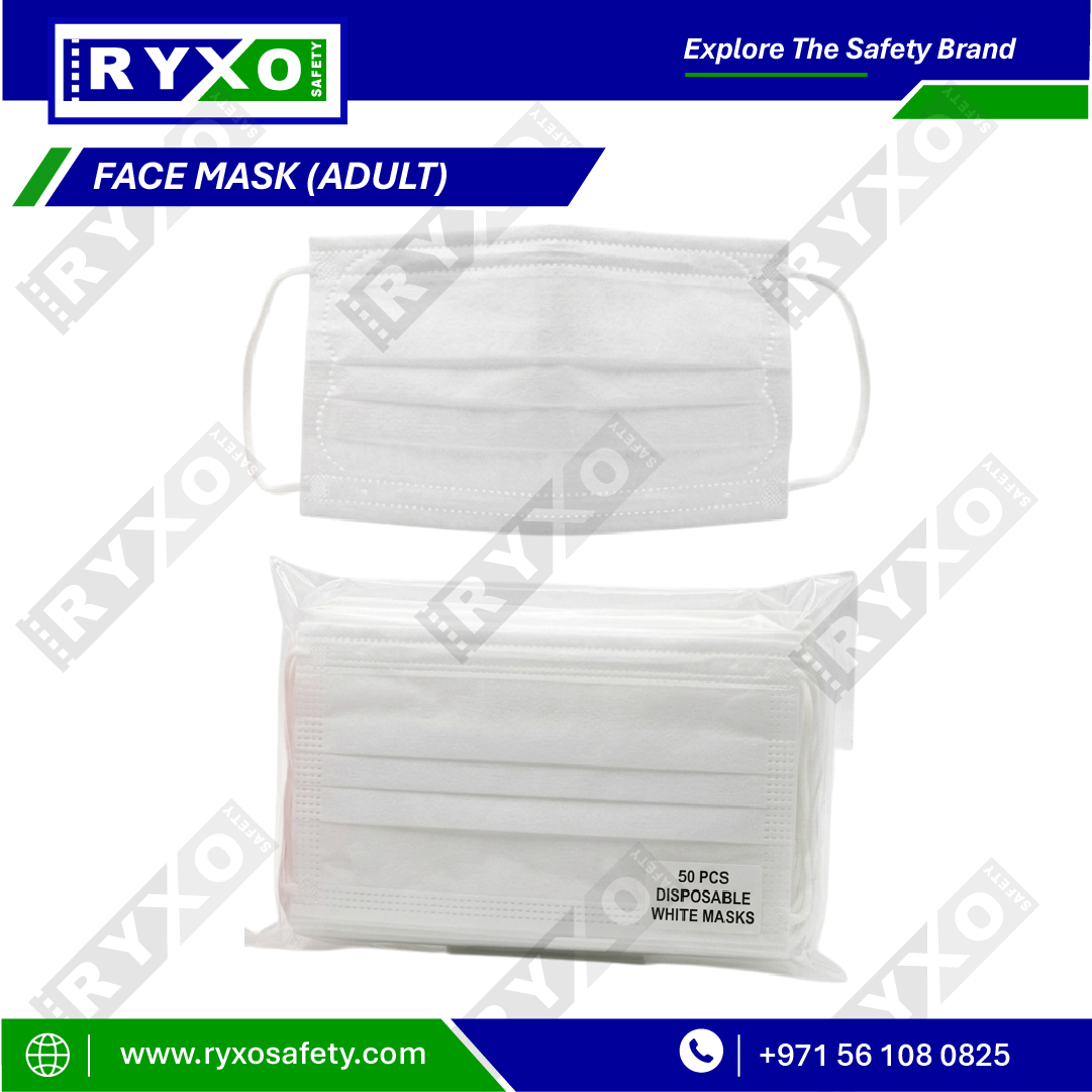Disposable 3 Layer Face Mask RY-15953 RYXO Safety Abu Dhabi UAE