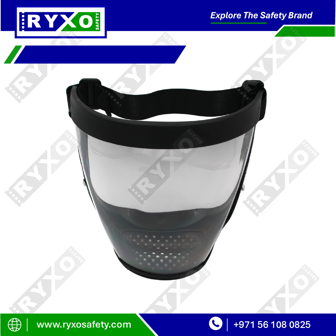 Full Covered Face Shield HD Polycarbonate RY-15529 RYXO Safety Abu Dhabi UAE
